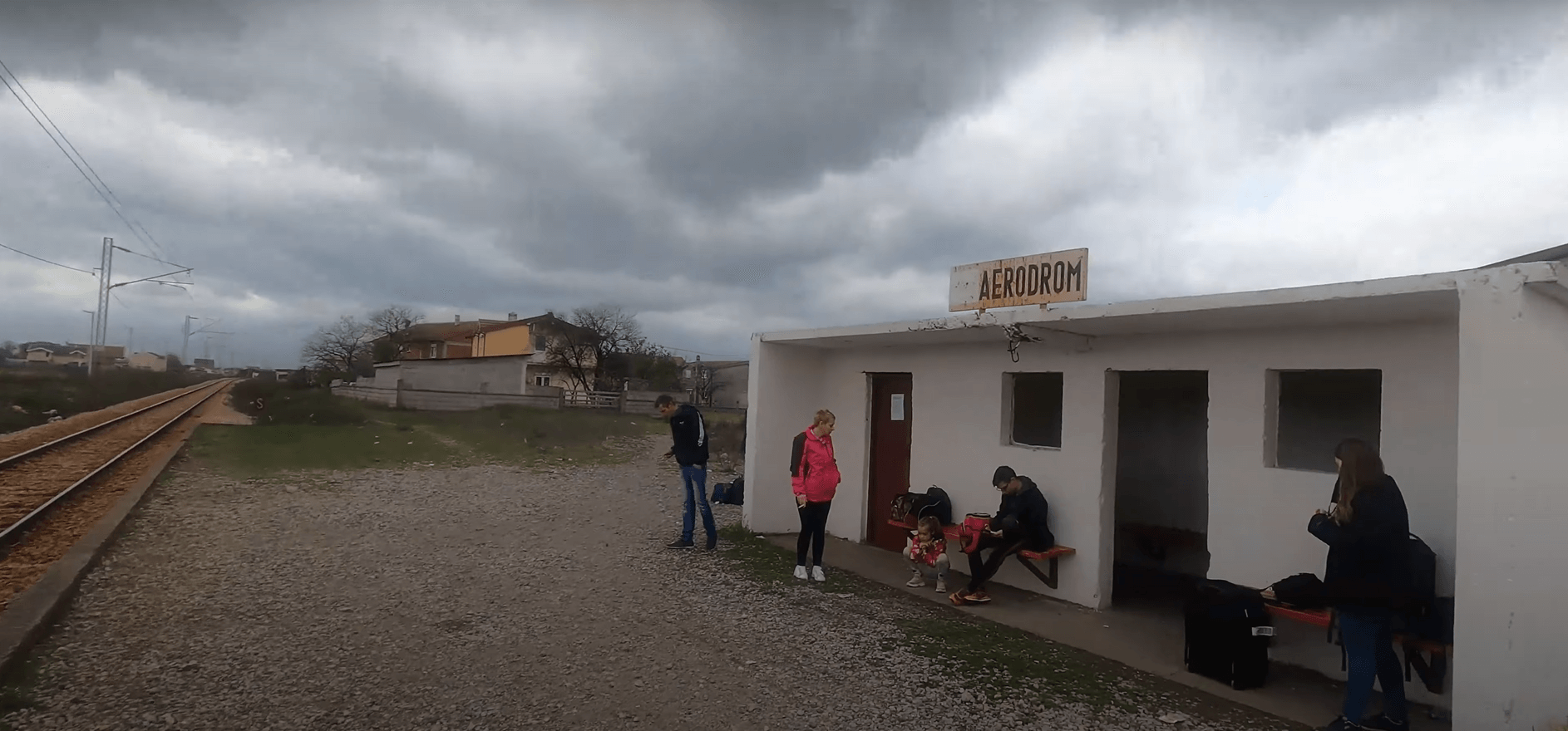 Podgorica airport train stop