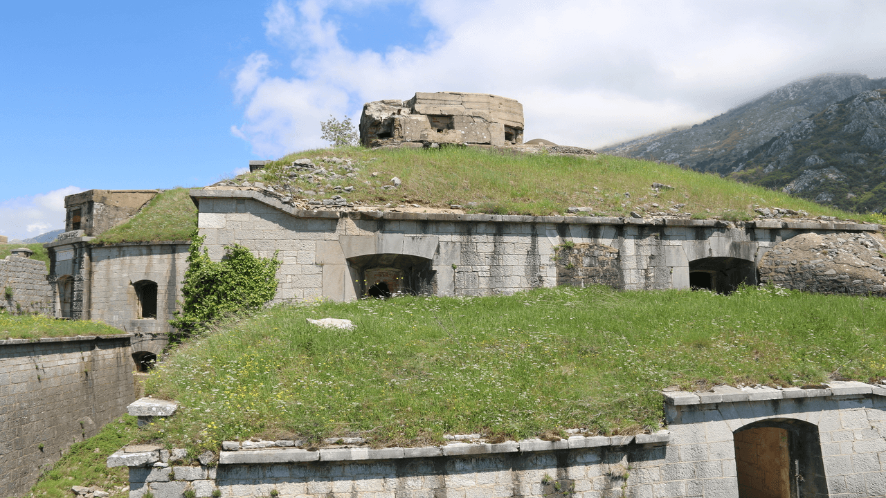 Gorazda fortress from afar